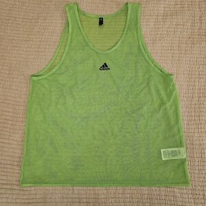Adidas Pro Bib 20 Soccor Full Mesh Tank Top Neon Green Hi-Visibility